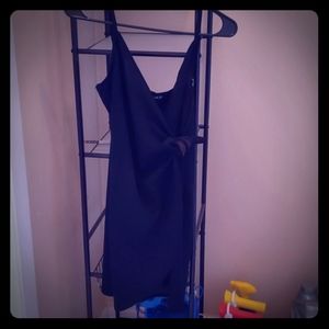 Shein S Black Wrap Dress